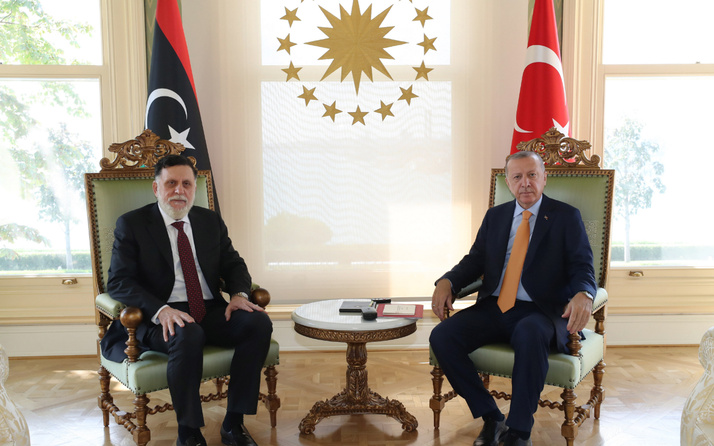 Cumhurbaşkanı Erdoğan Libya Başbakanı Fayiz es-Serrac'ı kabul etti
