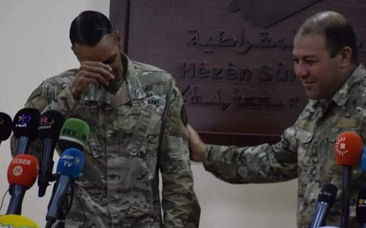 ABD'li sözde komutan terör örgütü PKK'ya destek veremeyeceği için ağladı