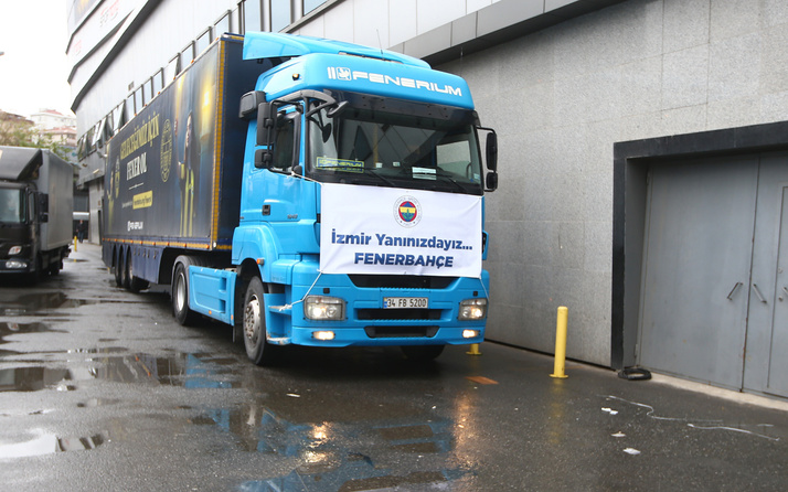 Fenerbahçe Kulübünden İzmir'deki depremzedelere yardım