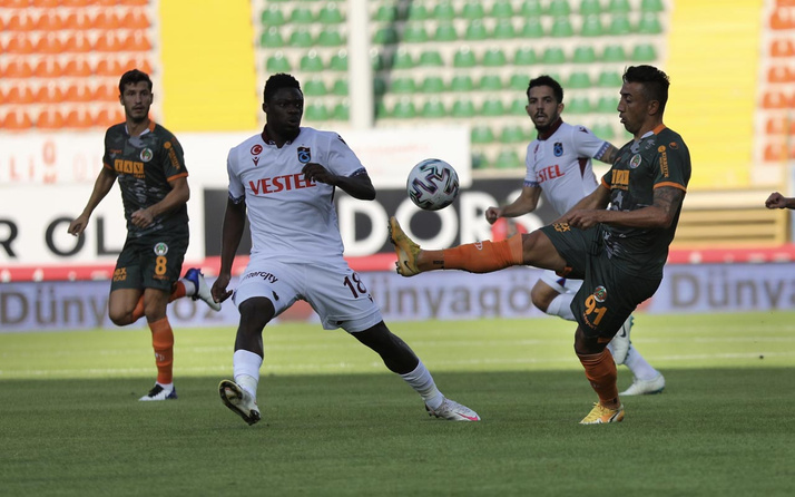 Alanyaspor-Trabzonspor karşılaşmasının maç sonucu: 1-1