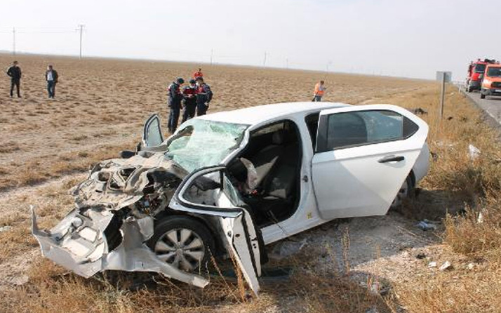 Aksaray'da feci kaza! TIR'a arkadan çaptı