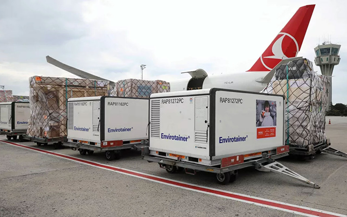 Turkish Cargo, koronavirüs aşılarını taşımaya başladı