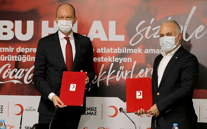 Türk Kızılay Coca Cola'nın 3,5 milyon liralık yardımını depremzedelere ulaştıracak