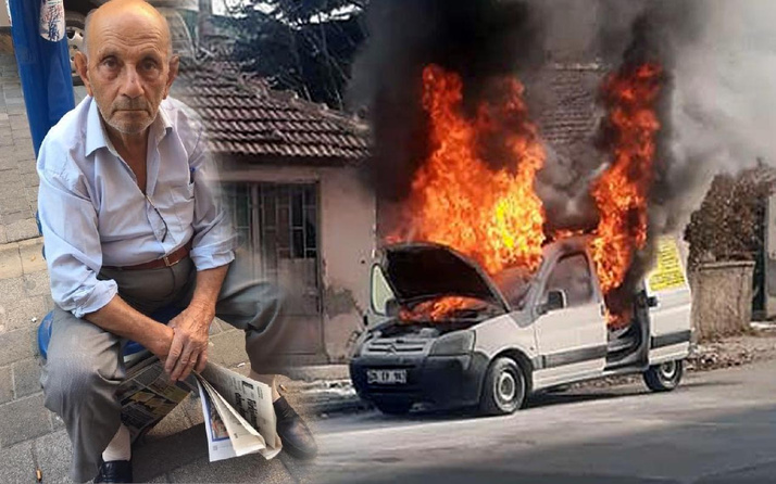 Eskişehir'de yanan otomobilini söndürmek isterken kalp krizinden öldü