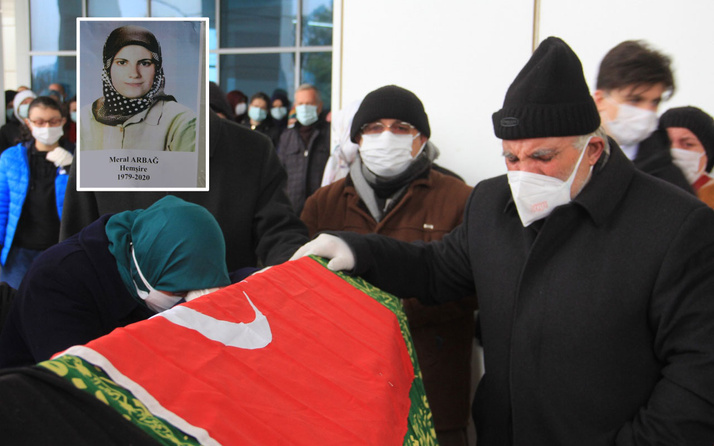 Samsun'da koronovirüsten ölen Meral hemşirenin cenaze töreninde herkes ağladı