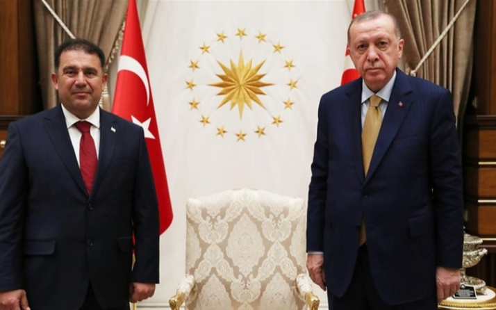 Cumhurbaşkanı Erdoğan KKTC Başbakanı Ersan Saner'i kabul etti