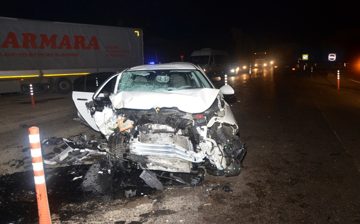 Tekirdağ'da feci kaza otomobil paramparça oldu: Nereden geldi, hiç anlayamadım