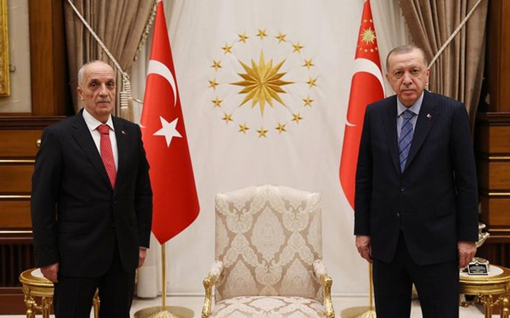 Cumhurbaşkanı Erdoğan, Türk-İş Genel Başkanı Atalay'ı kabul etti