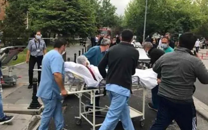 Kayseri'de Onkoloji Hastanesi'nde yangın! Hastalar apar topar çıkarıldı