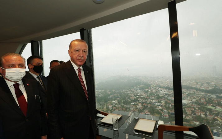 Cumhurbaşkanı Erdoğan, Çamlıca Kulesi'ni gezdi