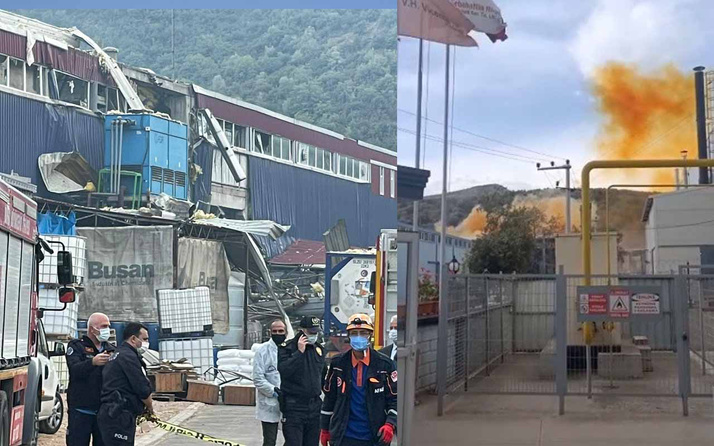 Bursa'da plastik fabrikasında patlama! Çatısı uçtu ölü ve yaralılar var