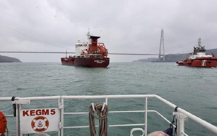 Boğaz'da tanker arızalandı gemi trafiği durdu!