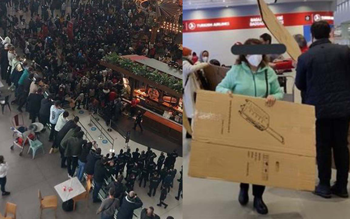 İstanbul Havalimanı'nda kartonlar için yetkili isim konuştu: Yerde yatanlardan mutlu değiliz