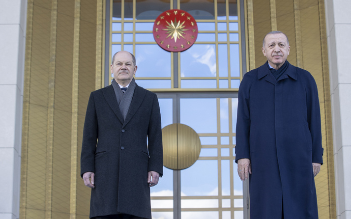 Almanya Başbakanı Olaf Scholz ilk kez Türkiye'de Cumhurbaşkanı Erdoğan'ın diplomasi trafiği devam ediyor