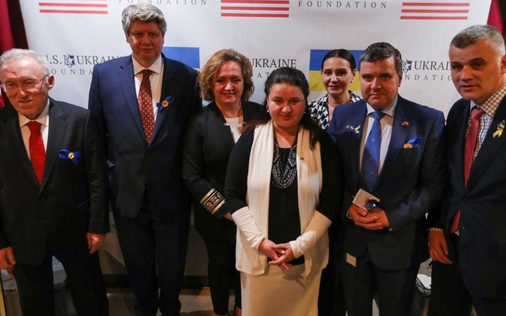 Türkiye'nin ABD Büyükelçisi Hasan Murat Mercan Ukrayna'ya insani yardım gecesine katıldı