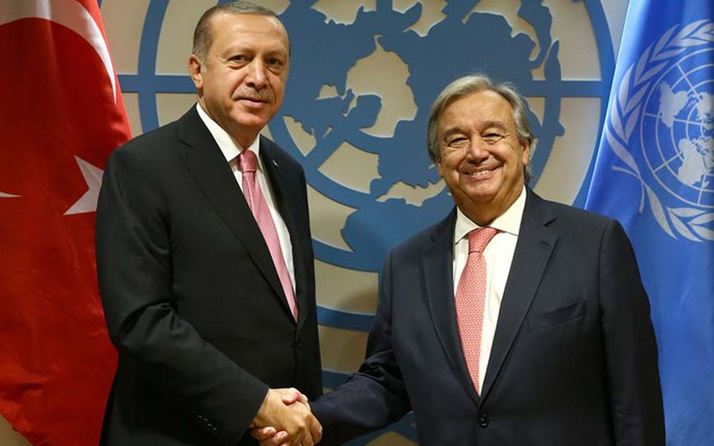 Cumhurbaşkanı Erdoğan ve BM Genel Sekreteri Guterres'ten Ukrayna görüşmesi