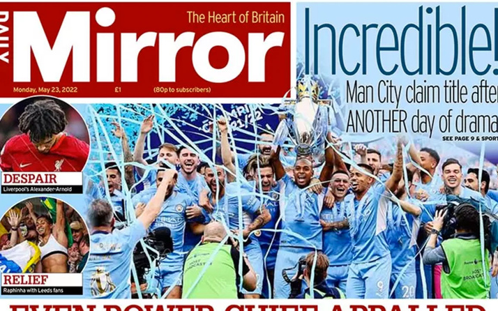Manchester City'nin Premier Lig şampiyonluğu İngiliz basınına nasıl yansıdı?