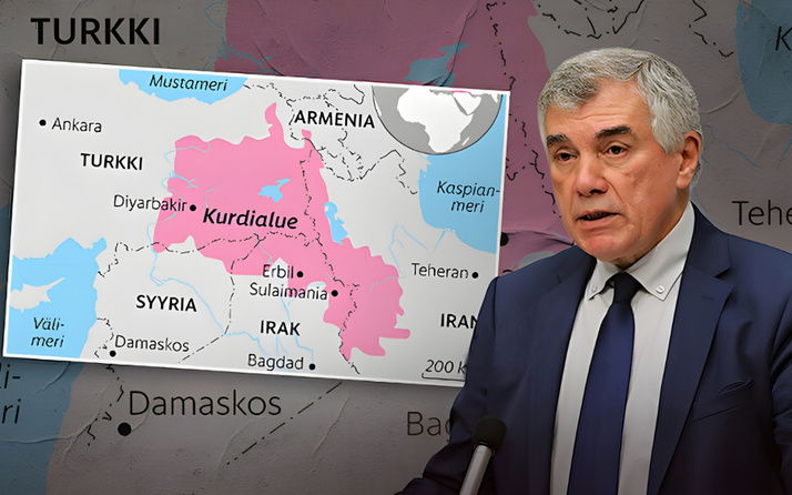 Finlandiya medyası CHP'li Ünal Çeviköz'ün röportajını sözde Kürdistan haritası ile yayınladı