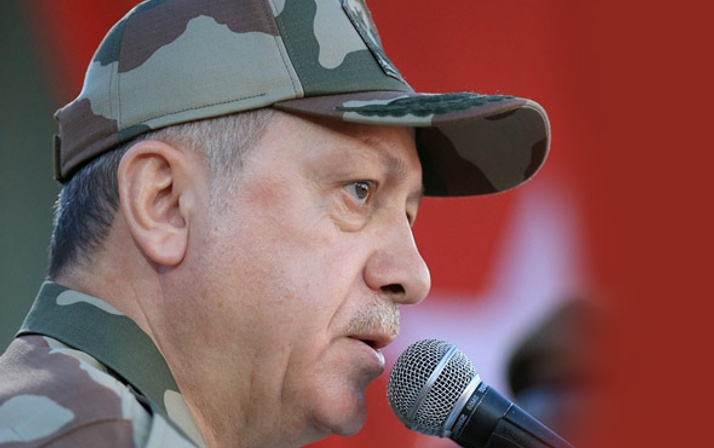 Erdoğan ilk kez askeri üniforma giydi! İşte başkomutan Recep Tayyip Erdoğan