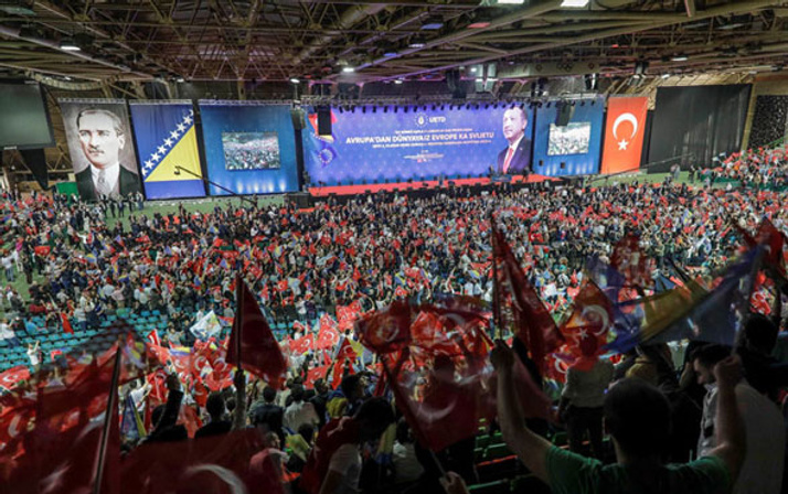 Saraybosna'daki büyük buluşma için binler Erdoğan'ı bekliyor
