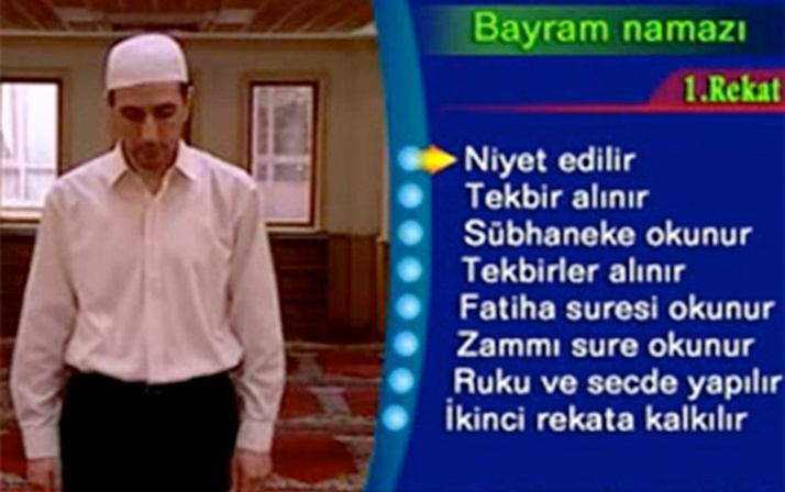 Bayram namazı 2 rekat kılınışı nasıl resimli kısaca anlatımı