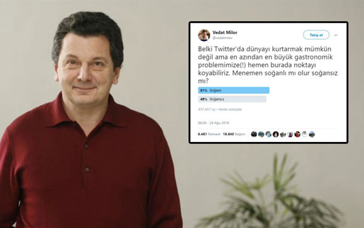 Vedat Milor'den olay anketin ardından açıklama! Onlar da bu vatanın evlatları