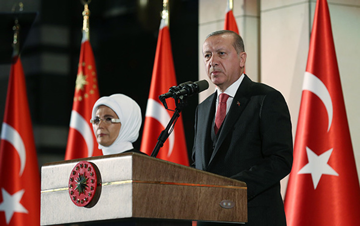 30 Ağustos resepsiyonundan renkli kareler