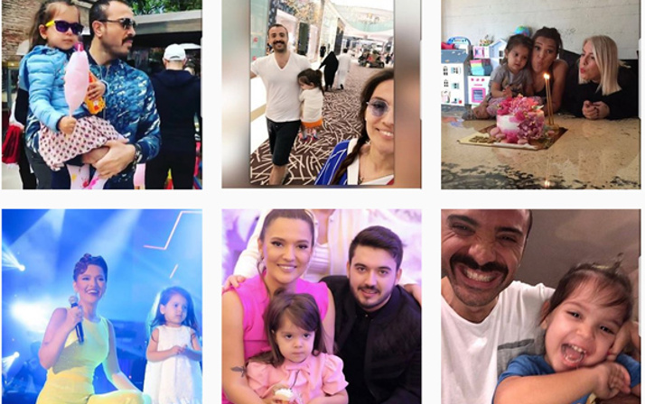 Demet Akalın'ın instagramına bakın! Eşi Okan Kurt'un kızı Hira ile bile...