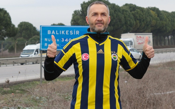 Fenerbahçeli taraftarın koşu totemi