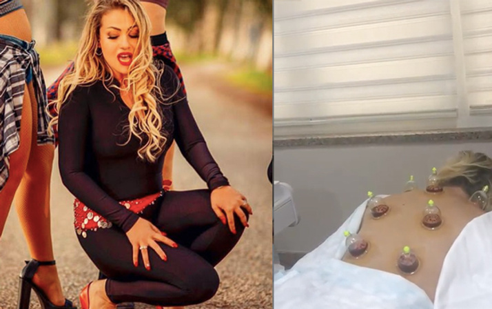 Yeliz Yeşilmen'in yarı çıplak hacamat videosu olay! Kuran okunurken...