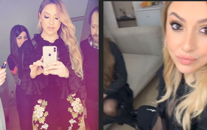 Hadise transparan kıyafeti ile O Ses Türkiye'ye damga vurdu