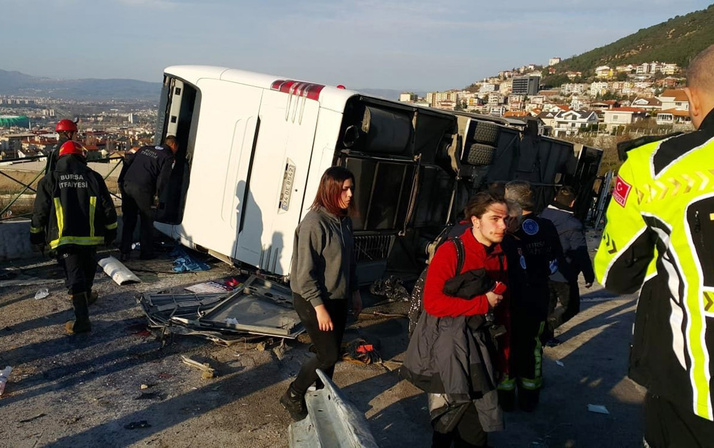Bursa'daki ölüm yoluna bariyerli önlem