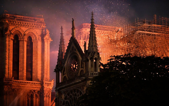 Notre Dame Katedrali yangın sonrası ilk kez görüntülendi