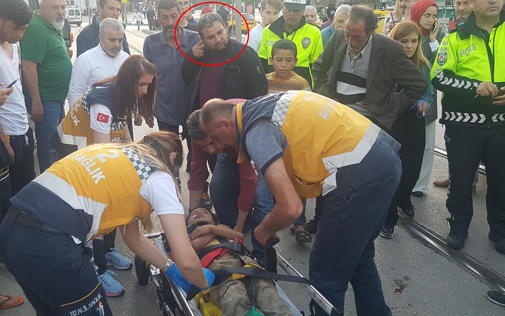 Bursa'da oğlu kaza geçiren babanın hareketleri şaşırttı