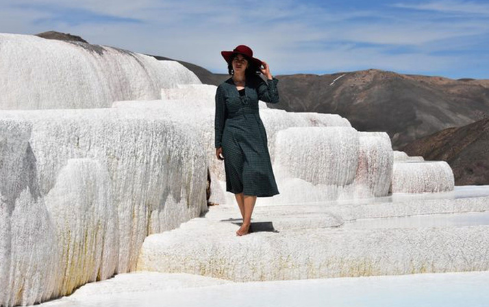 Görenler Pamukkale sanıyor gizli kalmış doğa harikaları görenleri şaşırtıyor