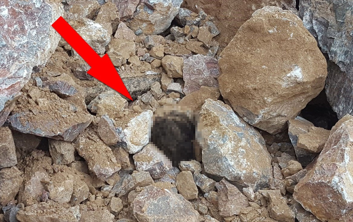 Kamyondan dökülen kayaların altında kaldı! Korkunç şekilde can verdi