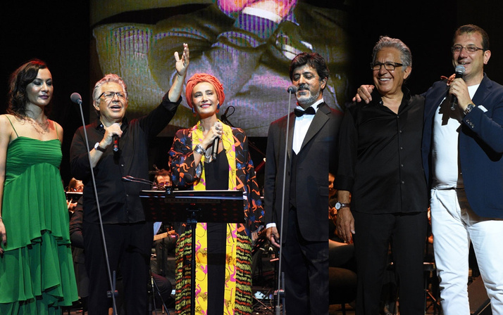 Zülfü Livaneli konserine ünlü akını! İBB başkanı Ekrem İmamoğlu da oradaydı