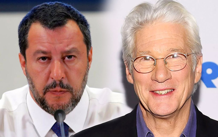 İtalya İçişleri Bakanı'ndan göçmenleri ziyaret eden Richard Gere'e tepki geldi