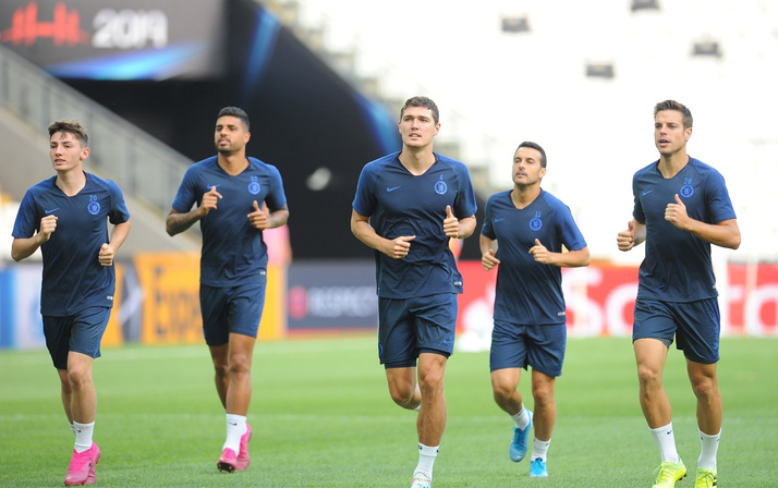 Dev maç öncesi Chelsea son antrenmanını yaptı
