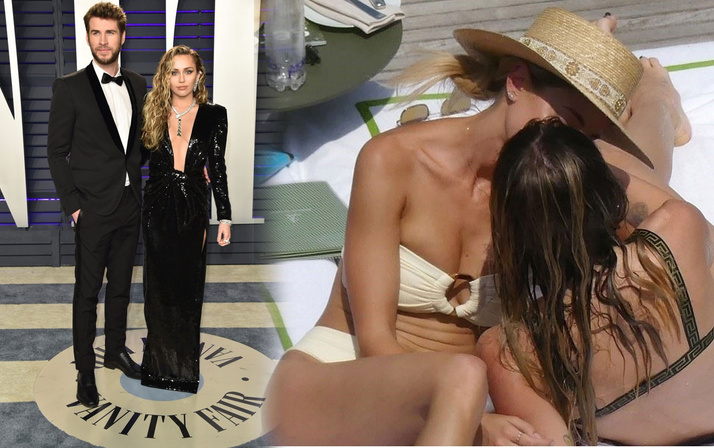 Miley Cyrus bir kadınla öpüşürken yakalanmıştı! Eski kocasından mesaj geldi