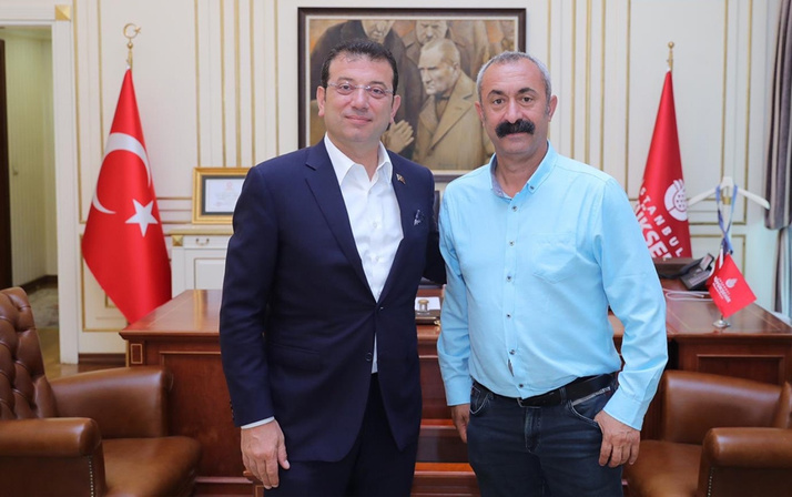 Komünist Başkan Fatih Maçoğlu, Ekrem İmamoğlu'nu ziyaret etti