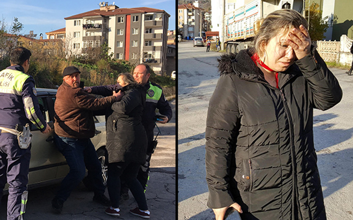 Alkol alıp kaza yaptı! Suçu eşinin üzerine atmaya çalışınca...