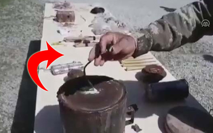 Afrin'de ahırda bulundu! Mehmetçik'in şaşıp kaldığı an
