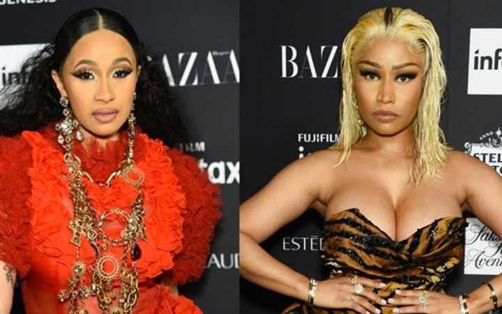 Cardi B ve Nicki Minaj kavga etti ayakkabılar havada uçuştu