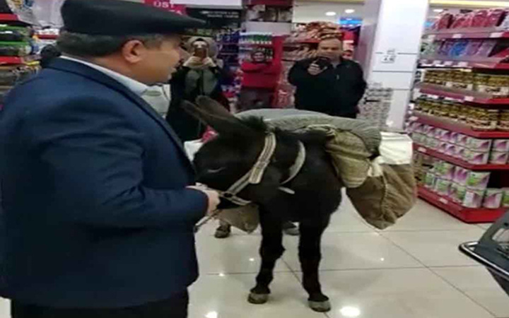 Eşekli protestoya valilikten ceza