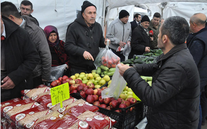 Ankara'da tanzim bakliyat satışları başladı vatandaş akın etti