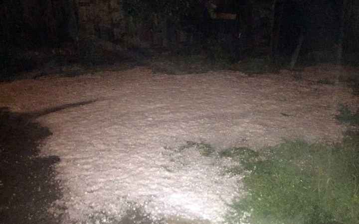 Kastamonu'da aralıksız 12 saat dolu yağışı