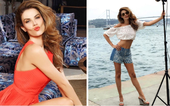 Hamile olan Tülin Şahin mayolu halini paylaştı 6 aylık hamile demezsiniz
