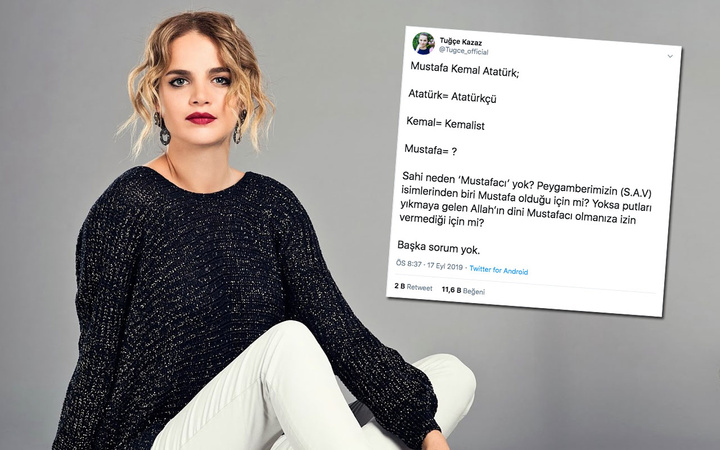 Tuğçe Kazaz' beyin yakan Atatürk sorusuyla sosyal medyada infial yarattı