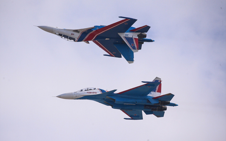 Rus pilotlardan TEKNOFEST'te nefes kesen gösteri
